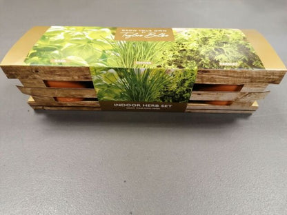 Taylors Terracotta Windowsill Herb Pots Compost Basil Parsley Chives Seeds